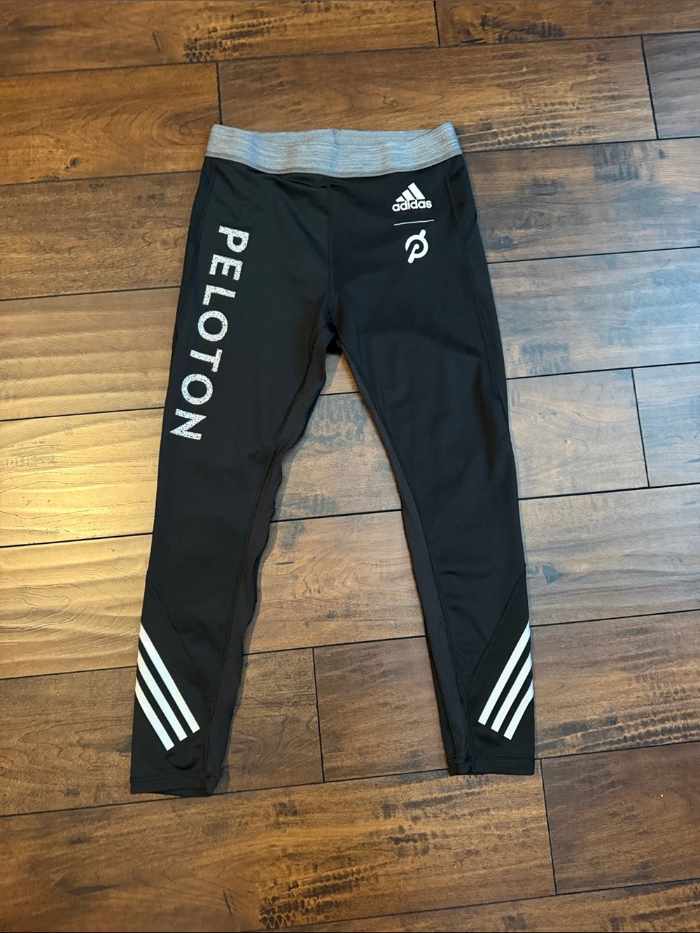 Men’s-Adidas x Peloton Black Performance Leggings